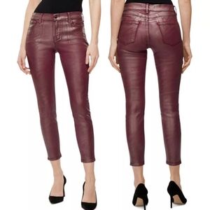 NWT J BRAND MID-RISE CROP SKINNY JEANS IN BITTERSWEET SHIMMER SIZE 27 RETAIL$278